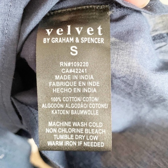 NWT Velvet By Graham Scott Blue One Shoulder Midi Dress - Picture 13 of 13